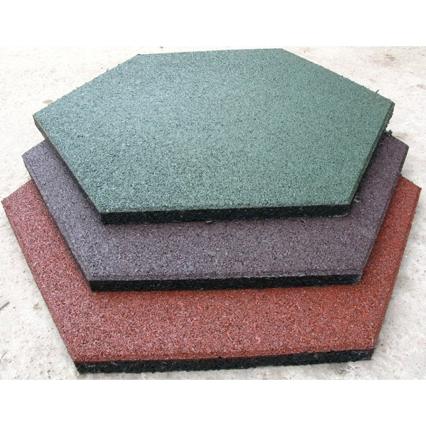 Резиновая плитка для площадок Eco Form 20 мм